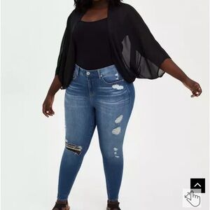 Torrid Chiffon Cocoon Kimono